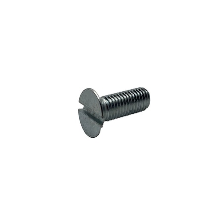 SUBURBAN BOLT AND SUPPLY #8-32 x 3 in Slotted Flat Machine Screw, Zinc Plated Steel A0300100300FZ